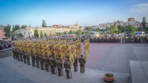 Полк АЗОВ відсвяткував чотириріччя у Бердянську