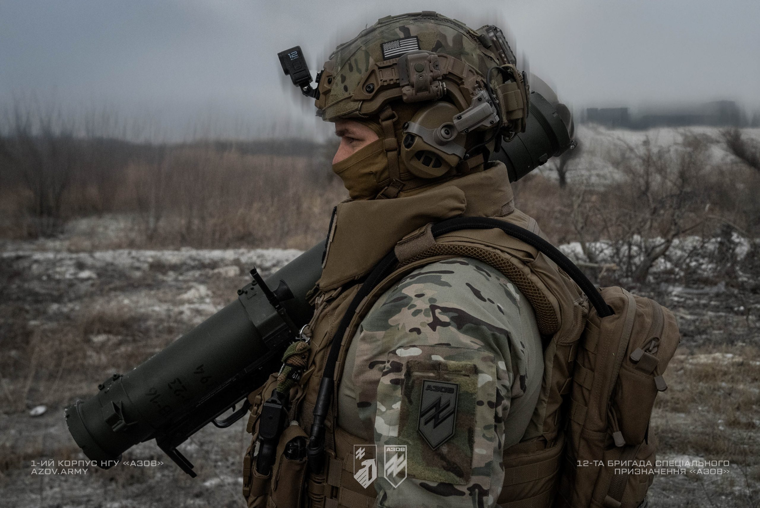 На світлинах – тренування бійців вогнеметного взводу батальйону сил підтримки 12-ої бригади «Азов».