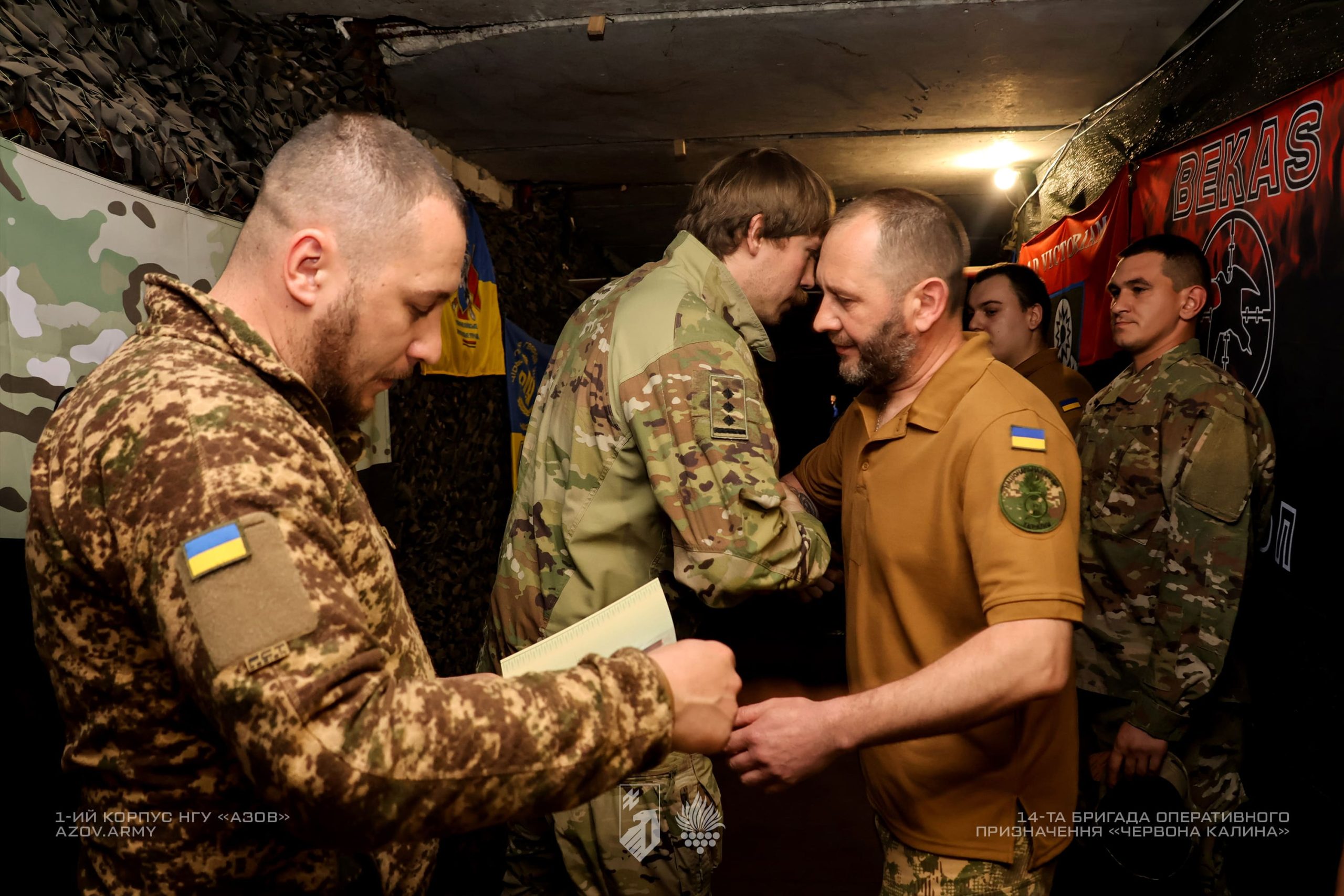 У день 31-річчя, командир 1-го корпусу Національної гвардії України «Азов», полковник Денис Прокопенко привітав 1-у Президентську бригаду «Буревій», 14-у бригаду «Червона Калина» і 15-у бригаду «Кара-Даг», а також спільно з командирами бригад вручив бійцям заслужені нагороди. Зокрема, вперше були вручені відзнаки 1-го корпусу НГУ «Азов».