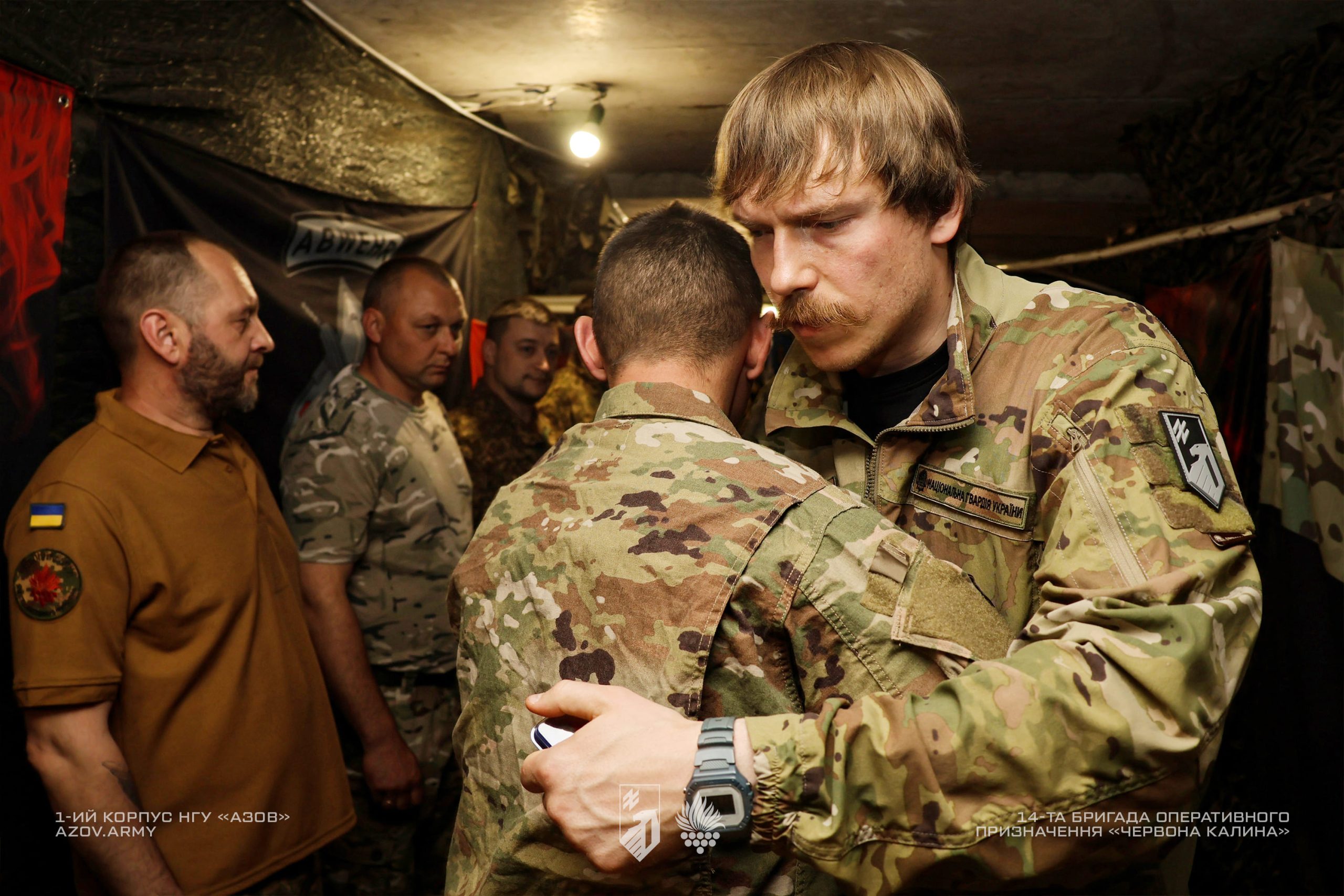 У день 31-річчя, командир 1-го корпусу Національної гвардії України «Азов», полковник Денис Прокопенко привітав 1-у Президентську бригаду «Буревій», 14-у бригаду «Червона Калина» і 15-у бригаду «Кара-Даг», а також спільно з командирами бригад вручив бійцям заслужені нагороди. Зокрема, вперше були вручені відзнаки 1-го корпусу НГУ «Азов».