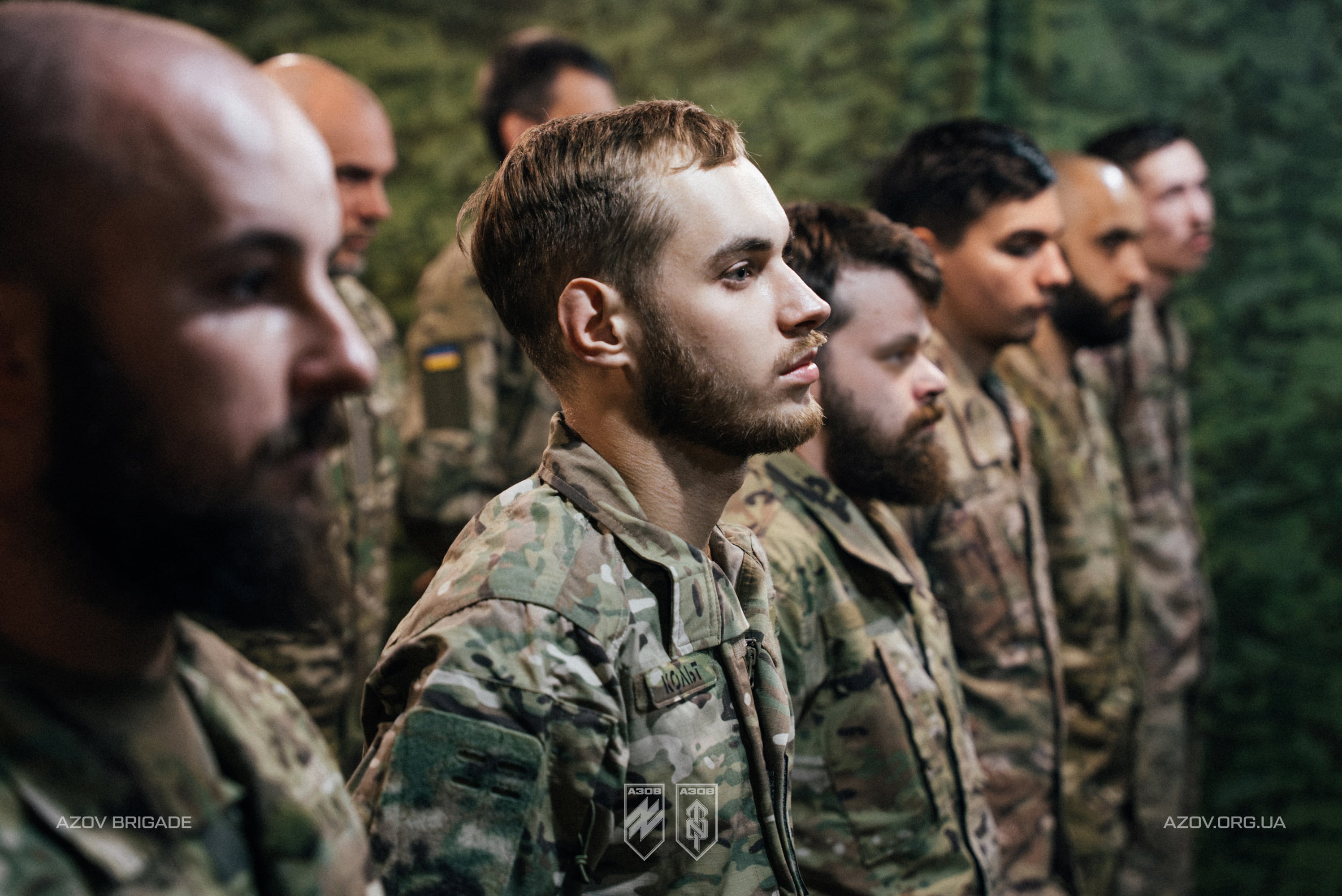 Військовослужбовці батальйону безпілотних систем під час урочистого шикування перед нагородженням