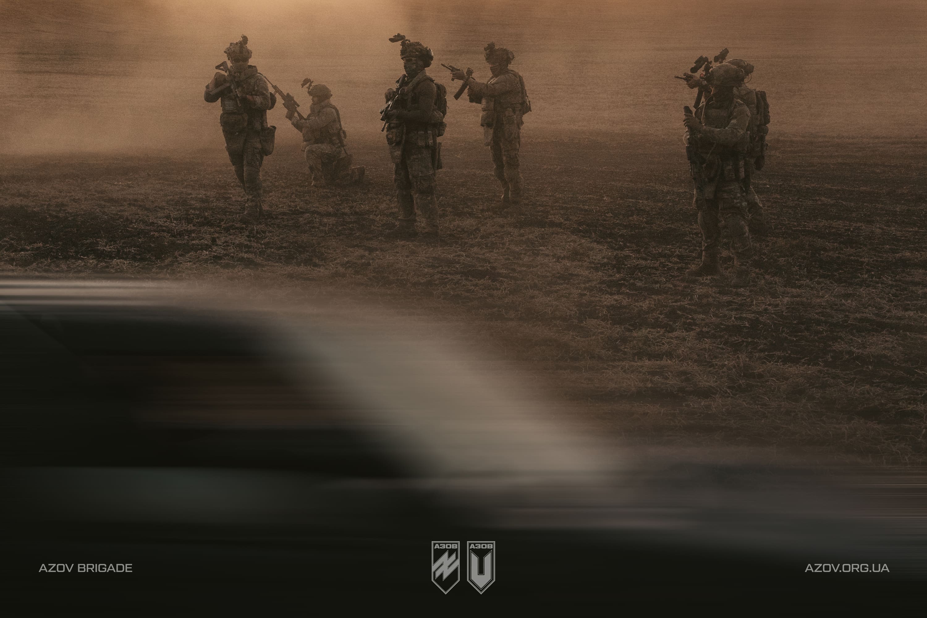 Группа бійців 2-го батальйону 12-ї бригади «Азов»