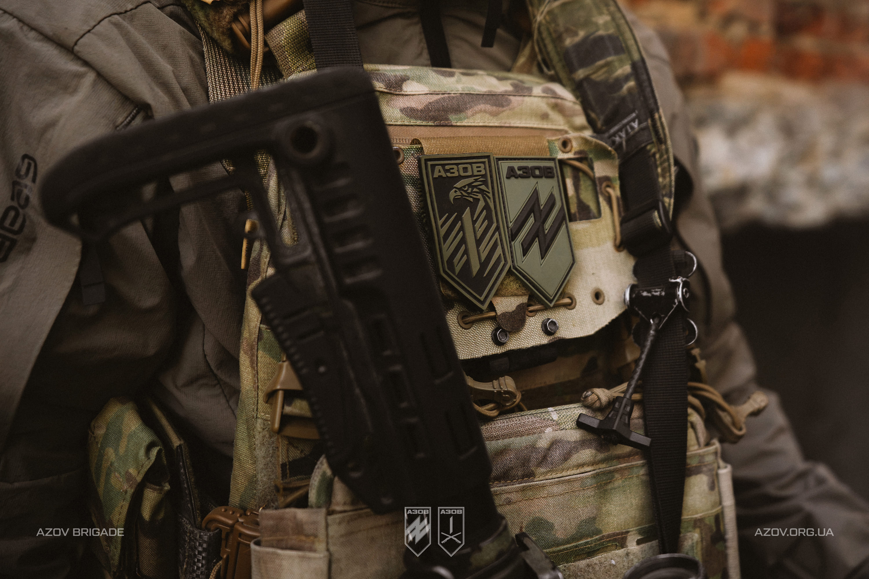 Шеврони піхотинця «Азову» з нашивками підрозділу
